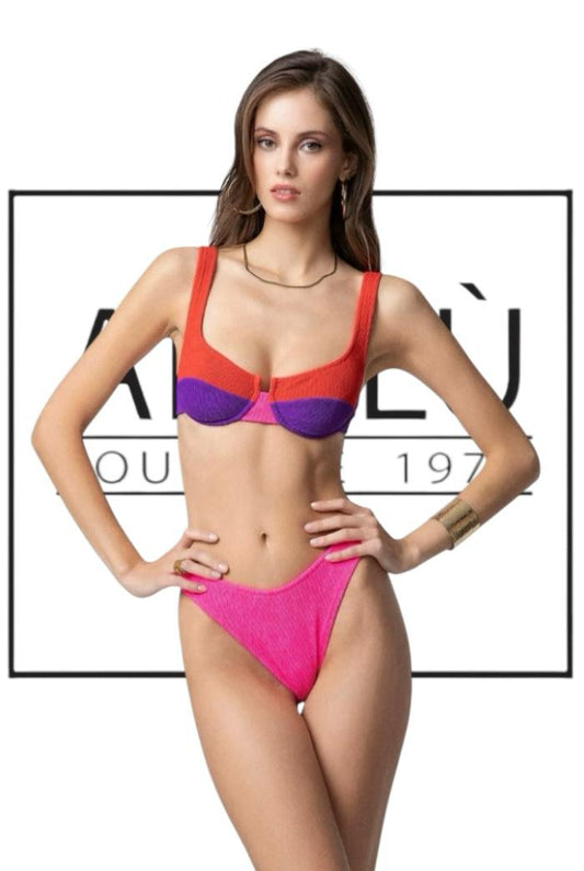 Bikini Donna Me fui Reggiseno con Ferretto e Slip Americano Fisso